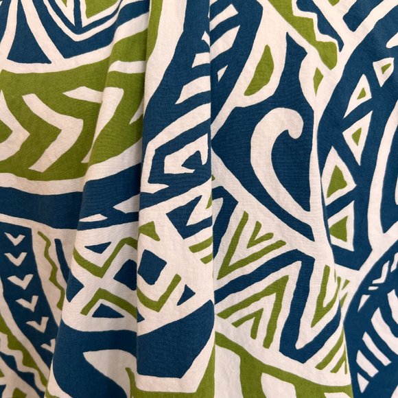 Go Barefoot - Hawaiian Short Sleeve Shirt - Blue,Green, White - Size Large - Picture 6 of 7